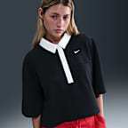 ★ Nike★ Sportswear Essentials Short Sleeve Polo Top W Bir Nike Women's Sportswear